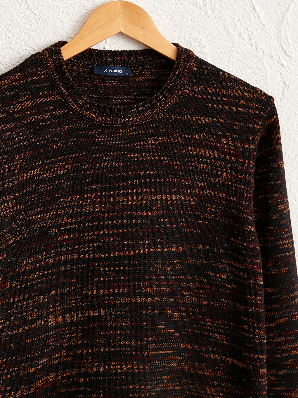 Crew Neck Acrylic Tricot Jumper-2