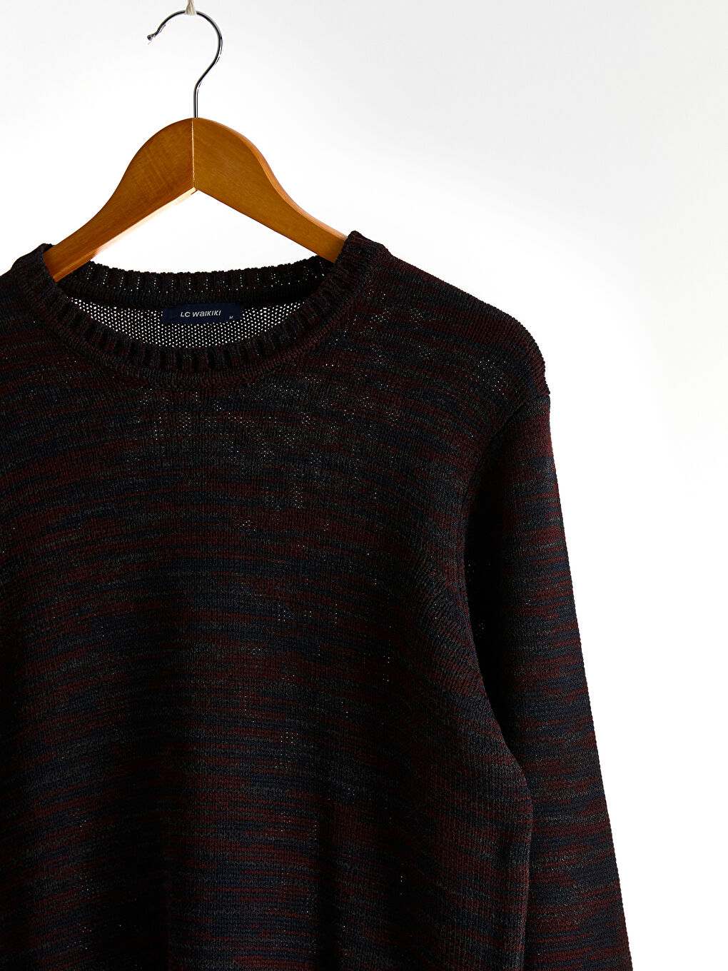 Crew Neck Acrylic Tricot Jumper-1