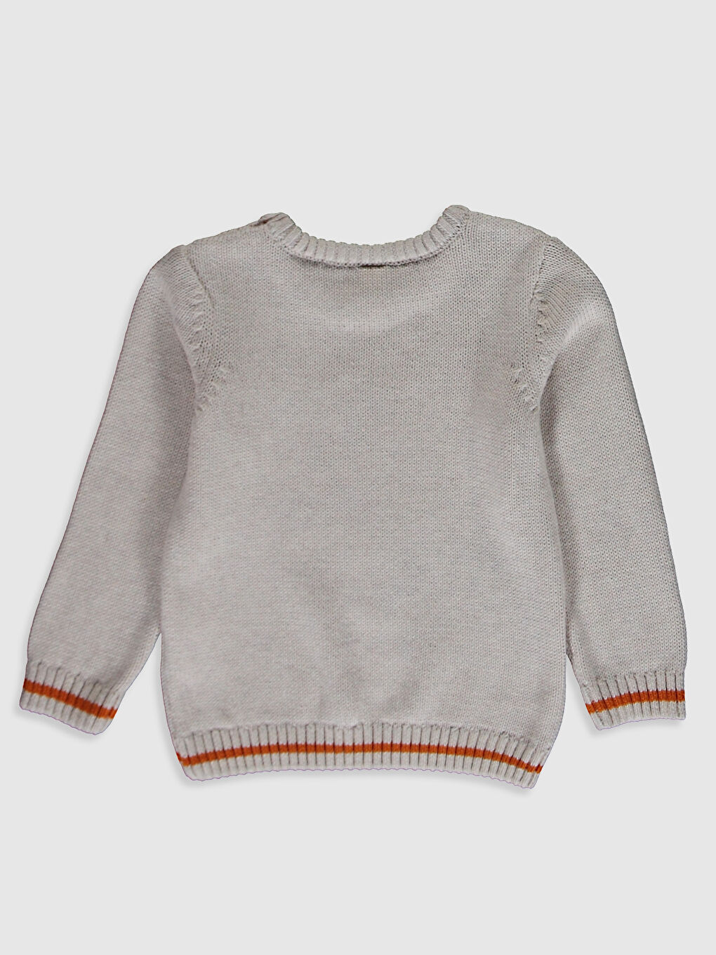 Ekru Erkek Bebek Triko Kazak-1