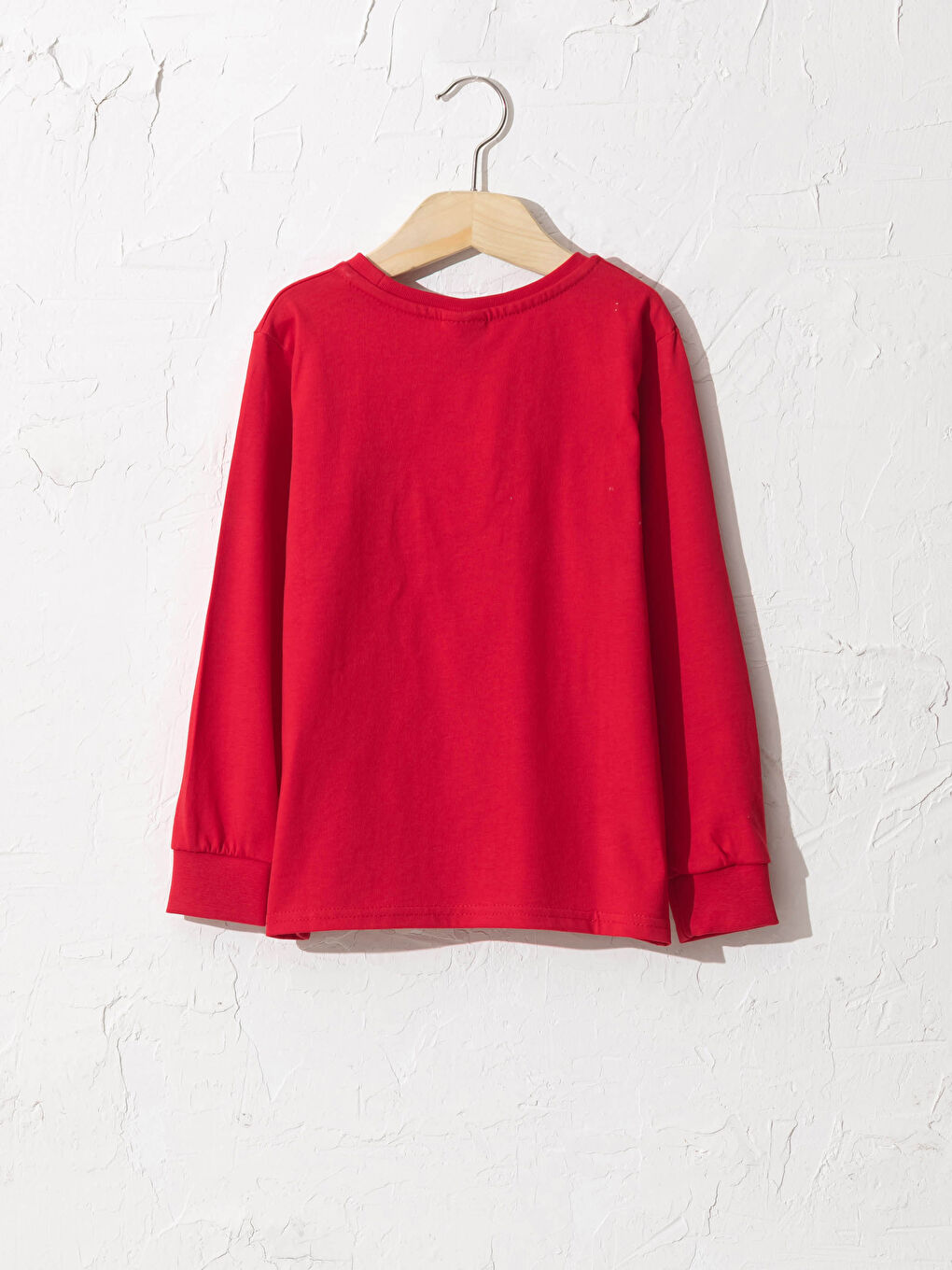 Kırmızı Erkek Çocuk Atatürk Baskılı Pamuklu Tişört-1