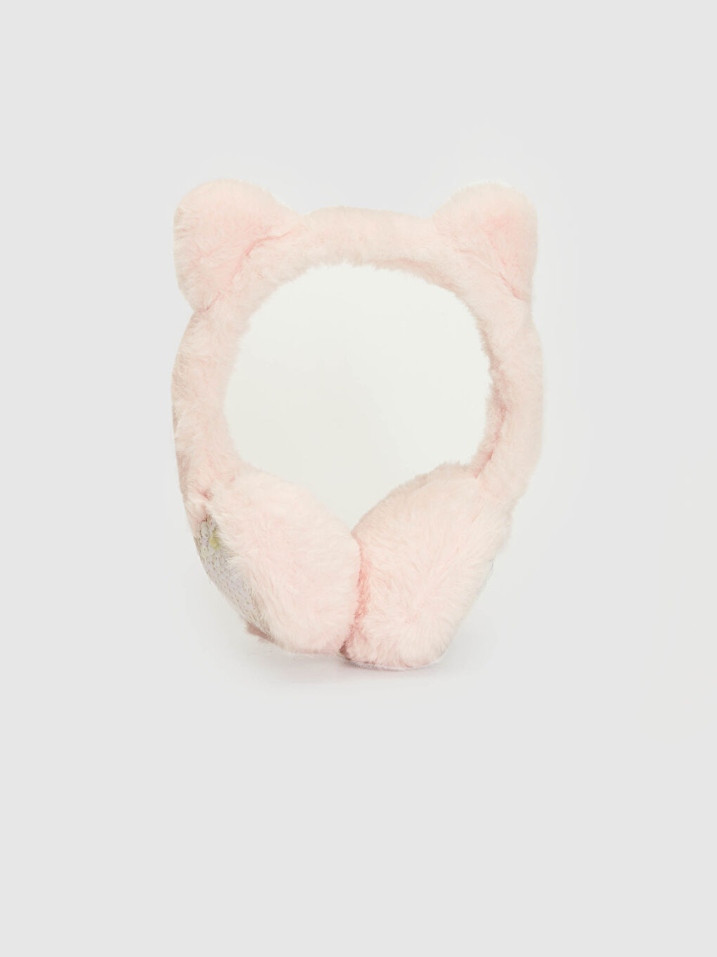 Pembe Kız Çocuk Pelüş Kulaklık-1