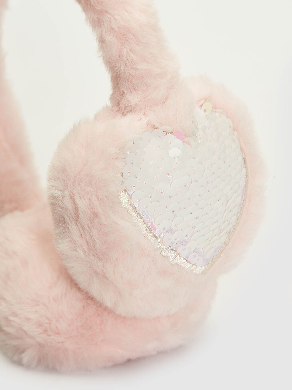 Pembe Kız Çocuk Pelüş Kulaklık-2