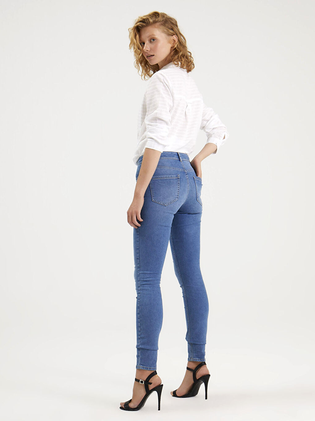 Normal Bel Mercury Skinny Fit Kadın Jean Pantolon-1