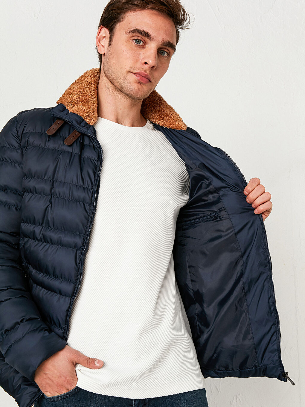 Men's Down Collar Down Jacket-2