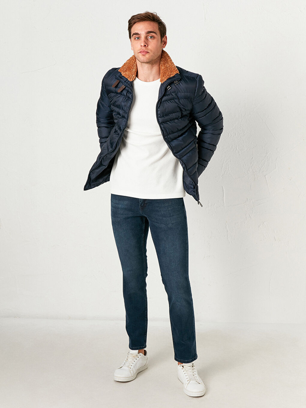 Men's Down Collar Down Jacket-3