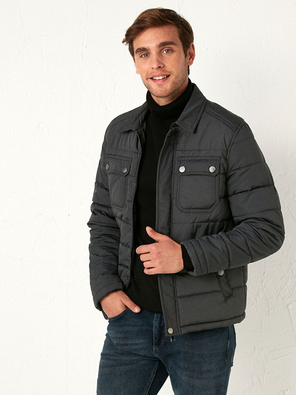 Slim Fit Men's Down Jacket
