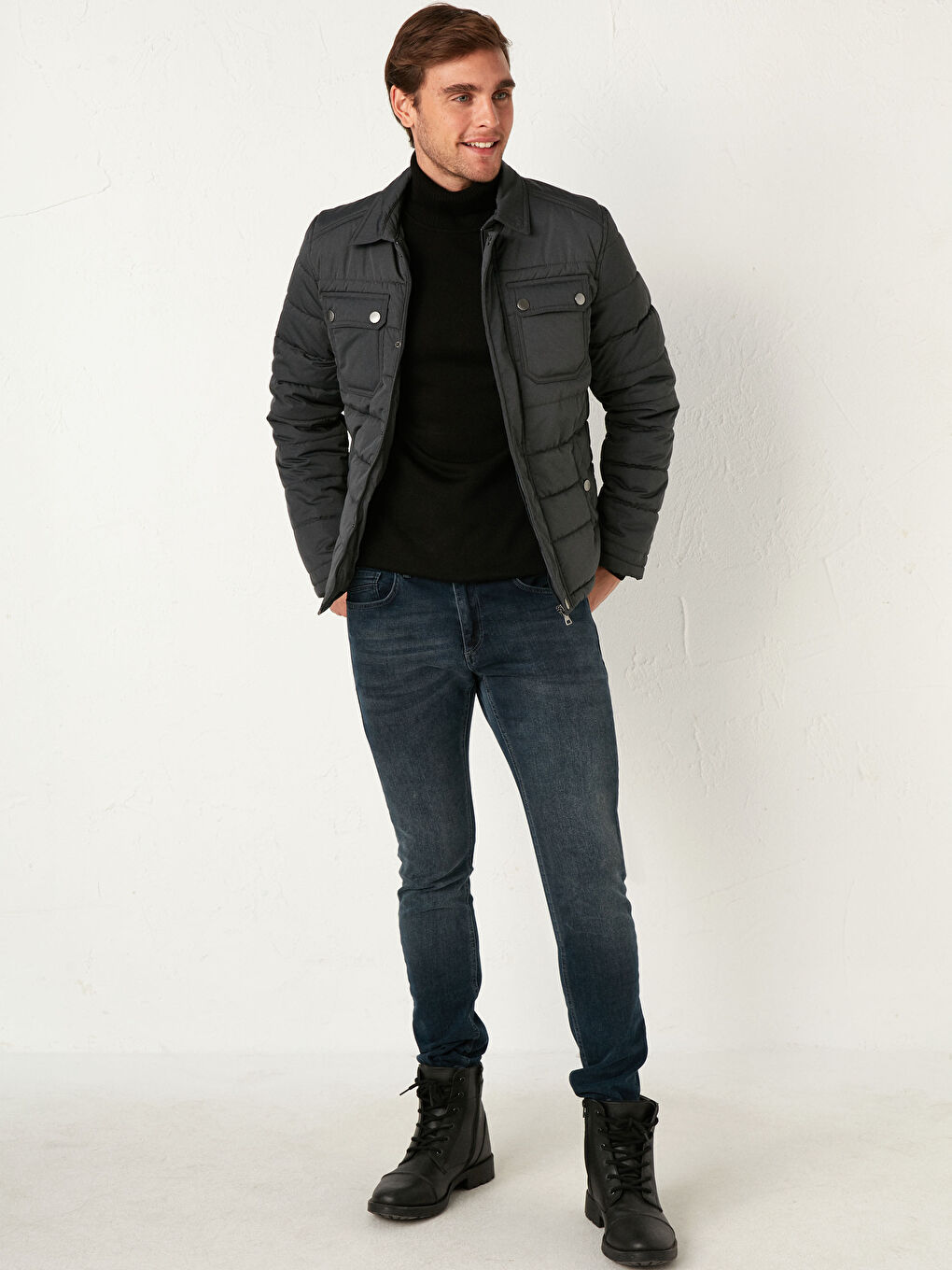 Slim Fit Men's Down Jacket-1