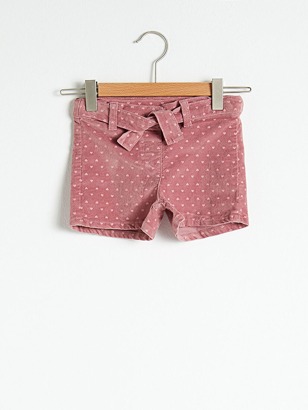 Short en velours pour bébé fille-1