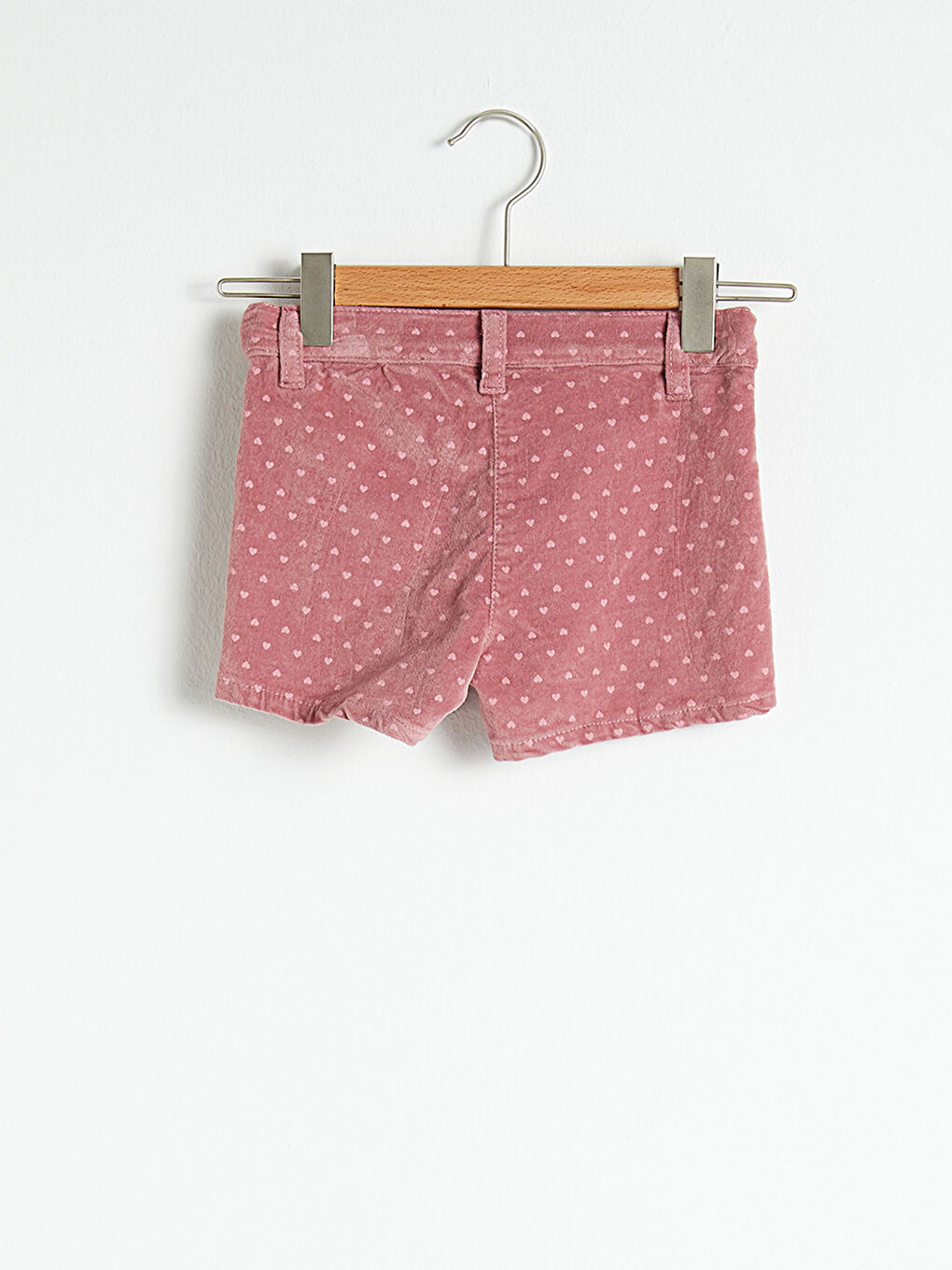 Short en velours pour bébé fille-2