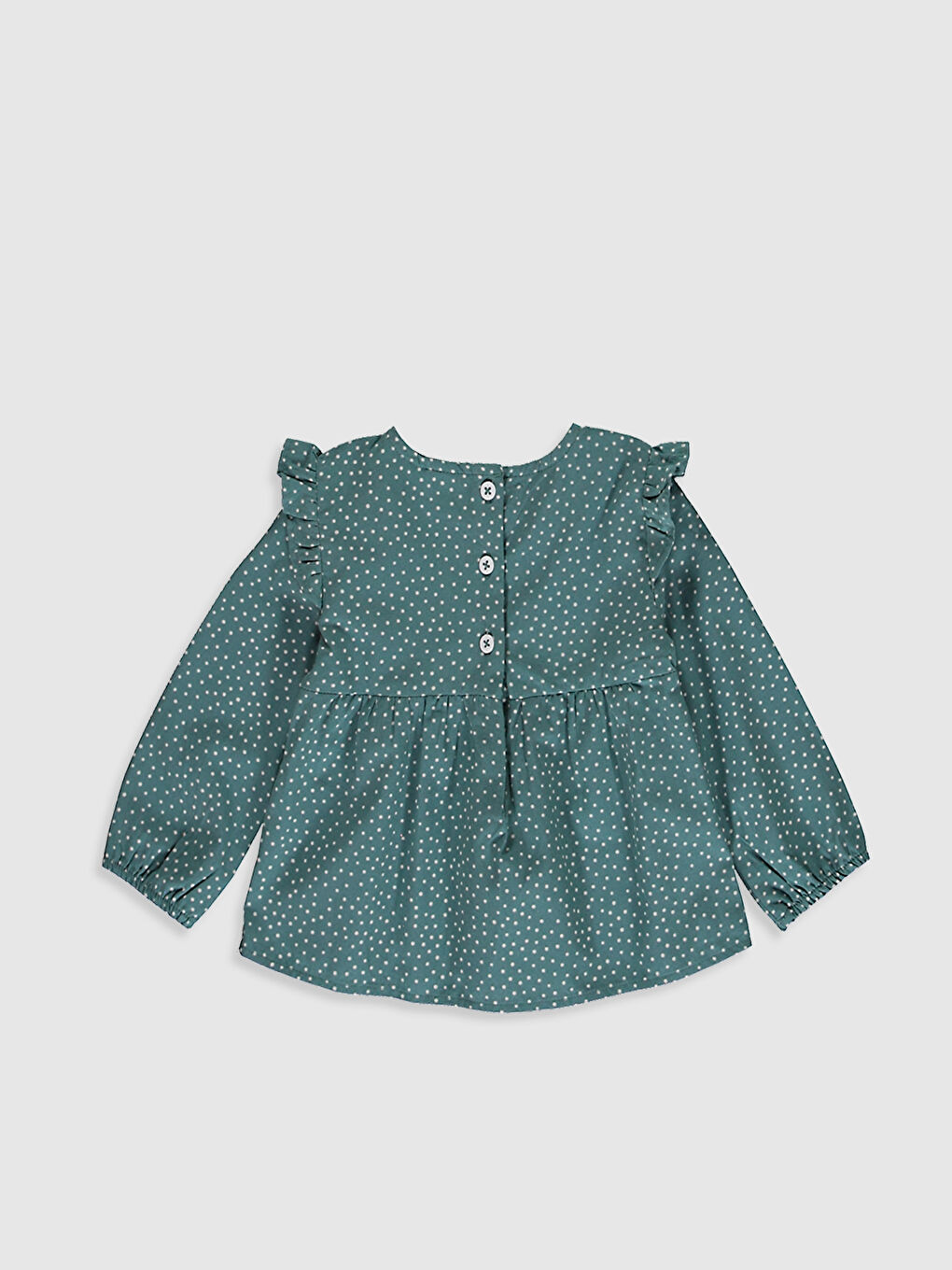 بلوزة بوبلين للبنات الرضع-3