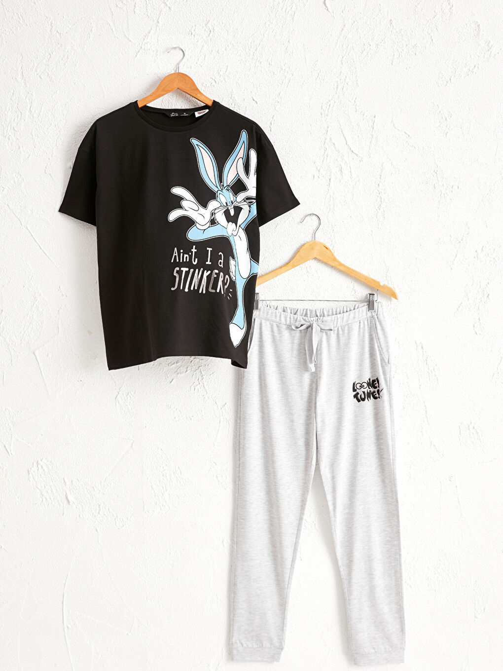 Bugs Bunny Printed Cotton Pajama Set