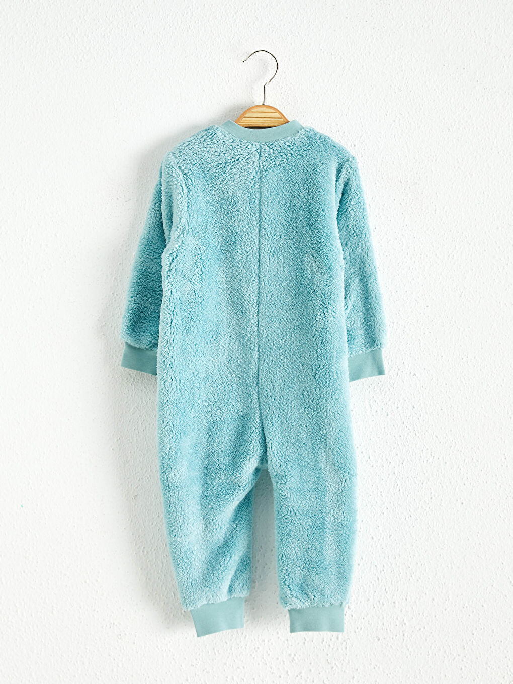 Turkuaz Erkek bebek tulum (0-12 ay arasi patikli)-1