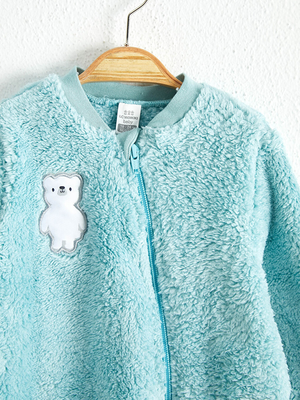 Turkuaz Erkek bebek tulum (0-12 ay arasi patikli)-2