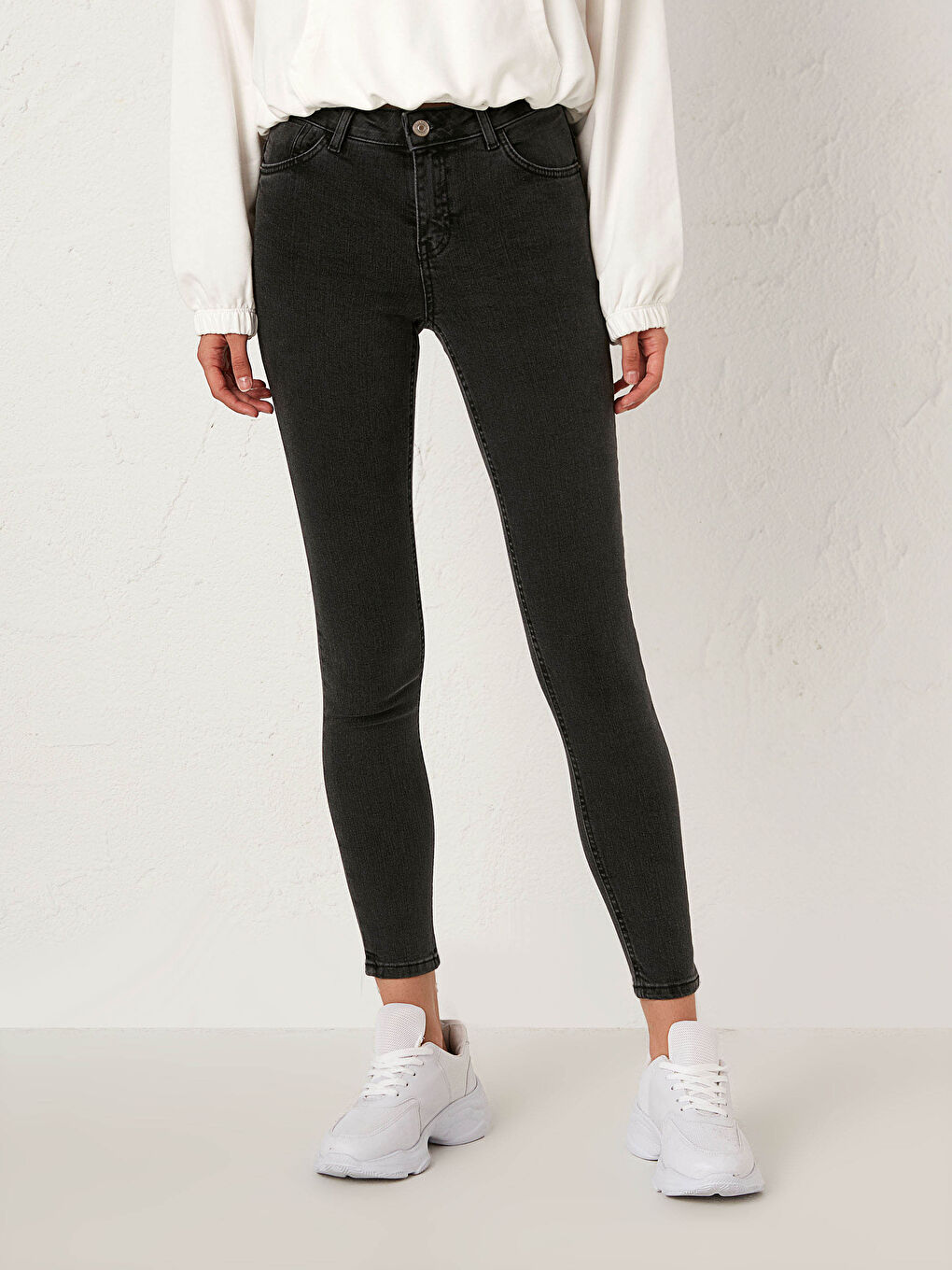 Ankle Length Mercury Skinny Fit Push Up Jean Trousers-3