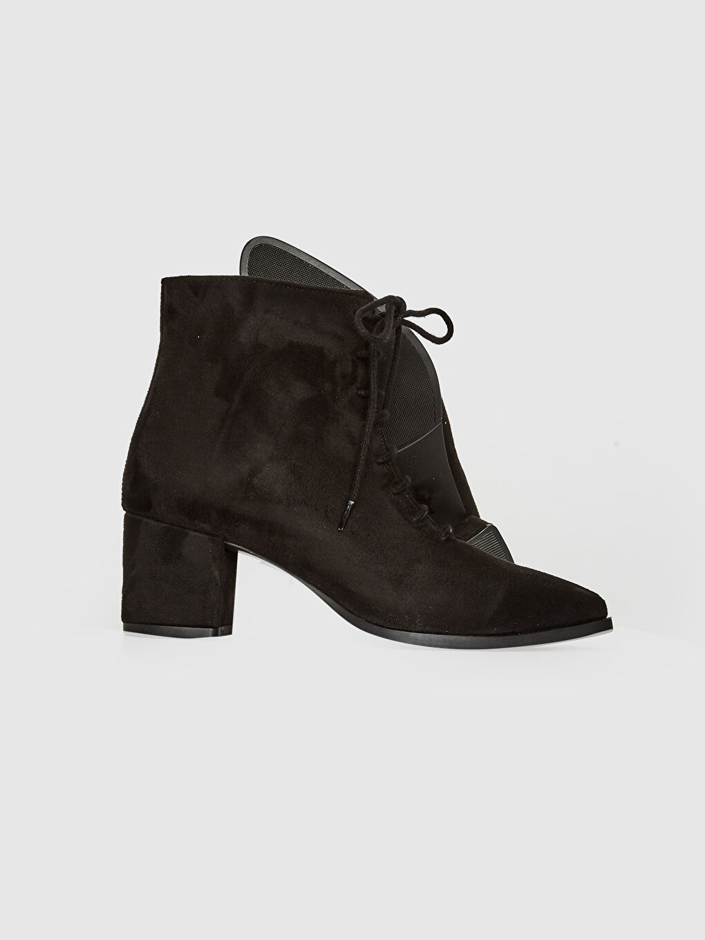Siyah Kadın Sivri Burun Topuklu Bot-3
