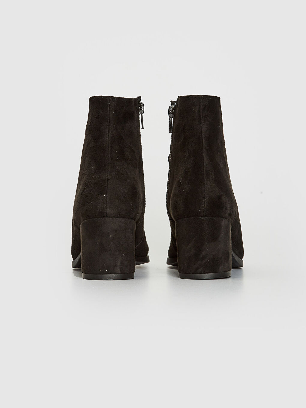 Siyah Kadın Sivri Burun Topuklu Bot-4