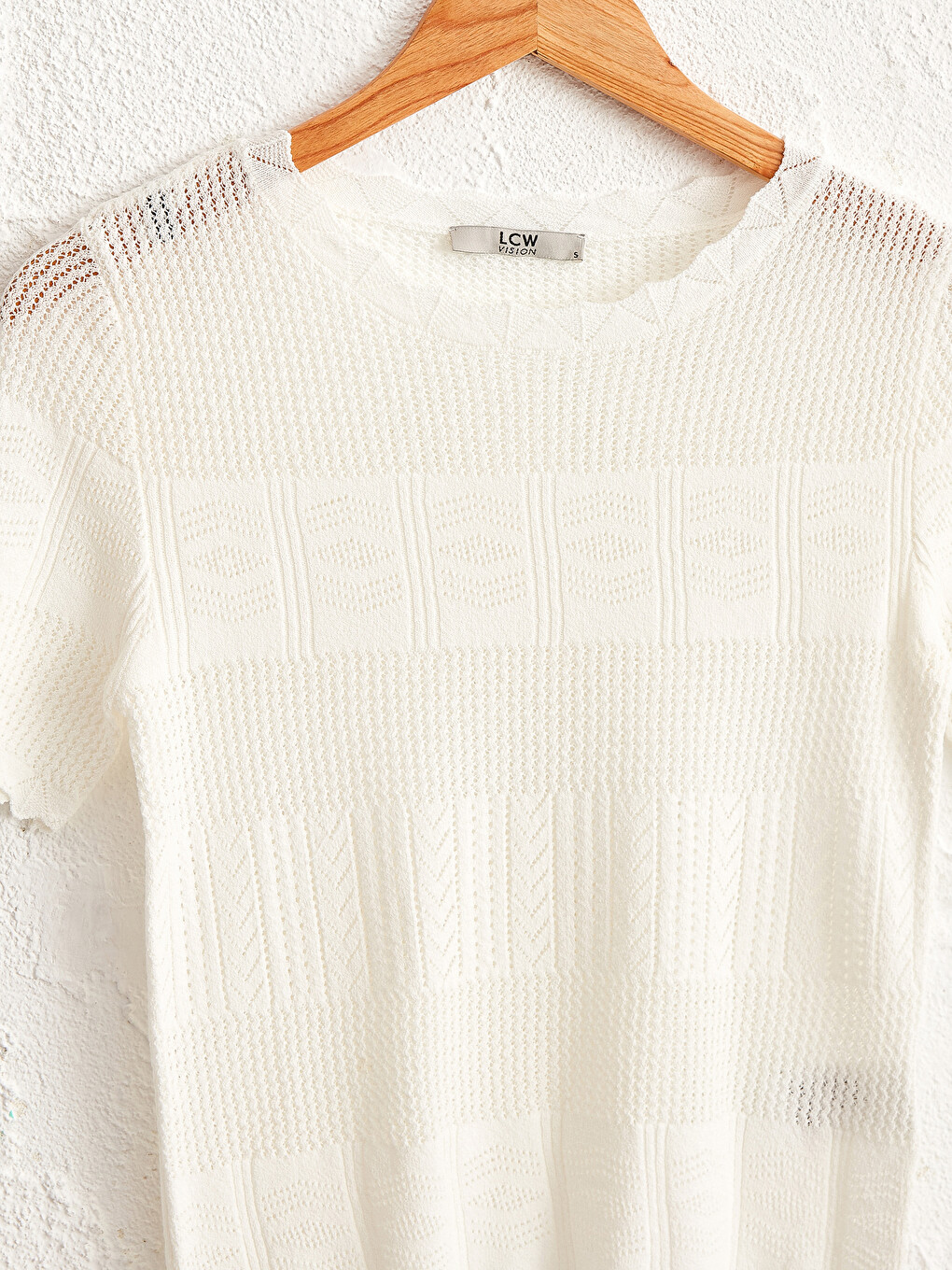 Self-patterned Knitwear Sweater-2