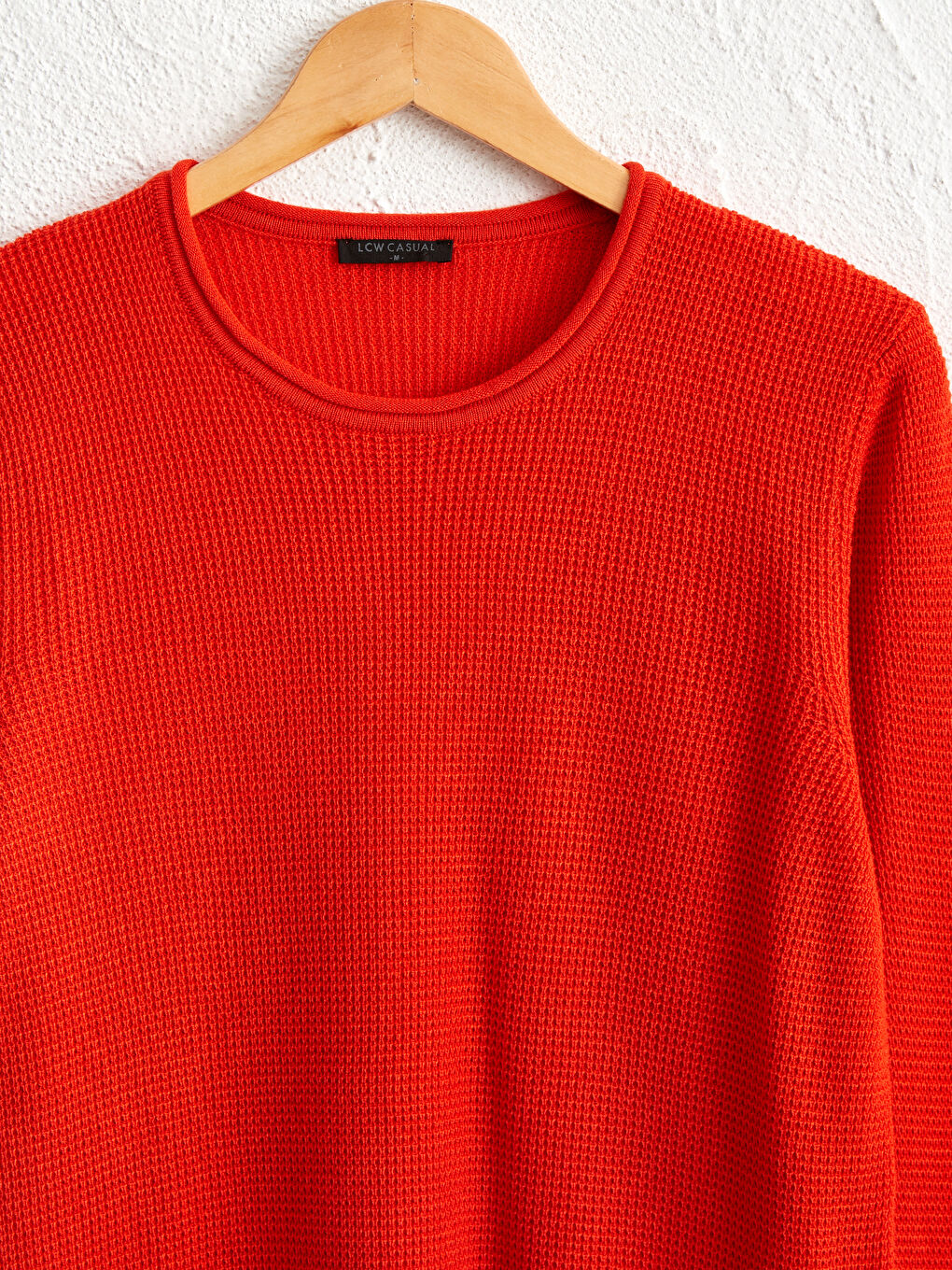 Crew Neck Basic Lightweight Tricot Jumper-2