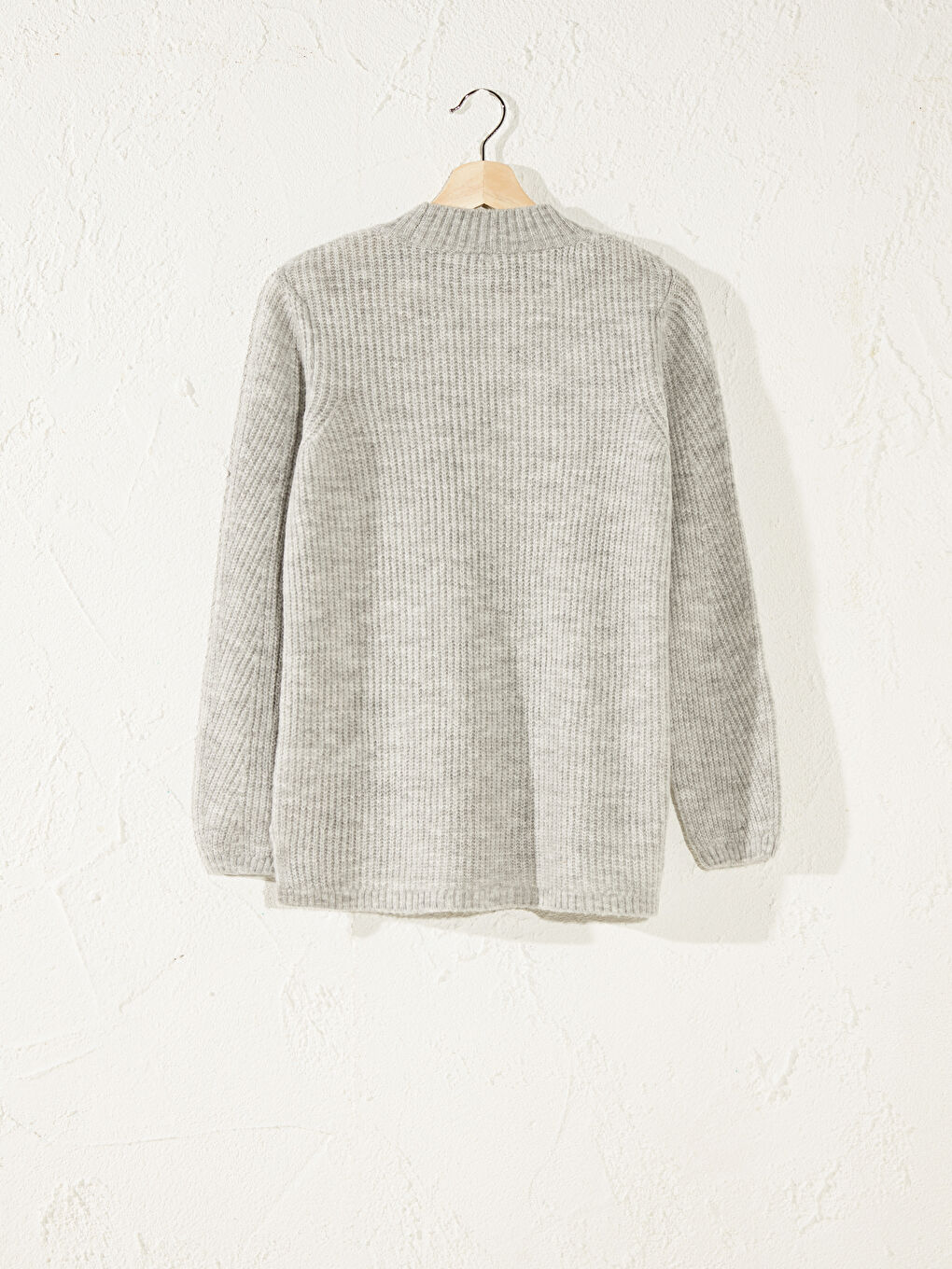 Свитер с длинным рукавом и полуводолазкой для женщин-2