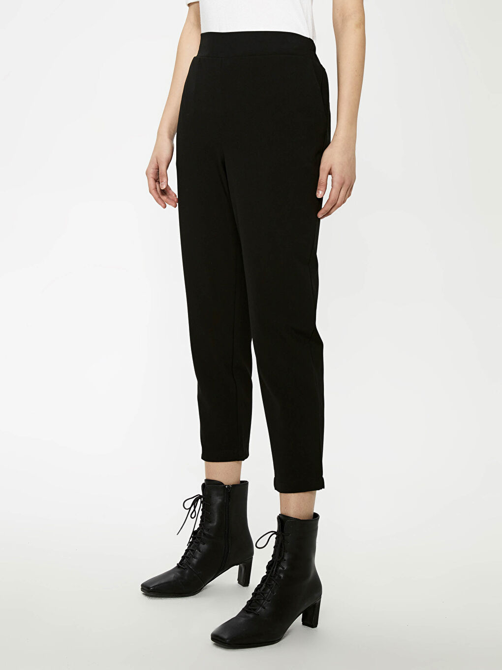 Штани з еластичною талією Carrot Fit-1