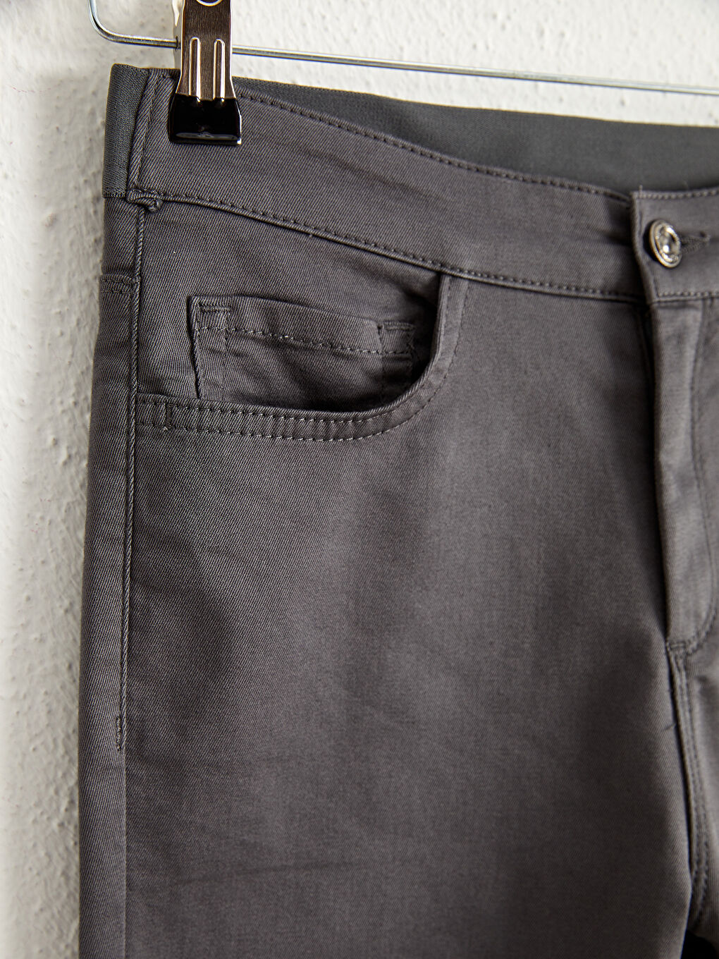 Standard Fit Gabardine Women's Straight Leg Trousers-3