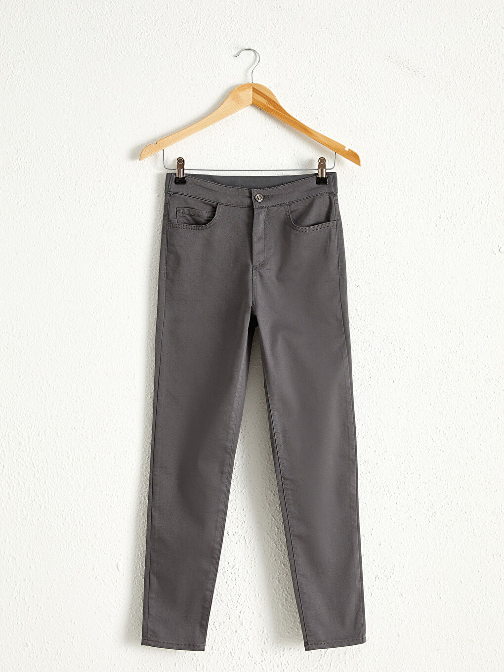 Standard Fit Gabardine Women's Straight Leg Trousers