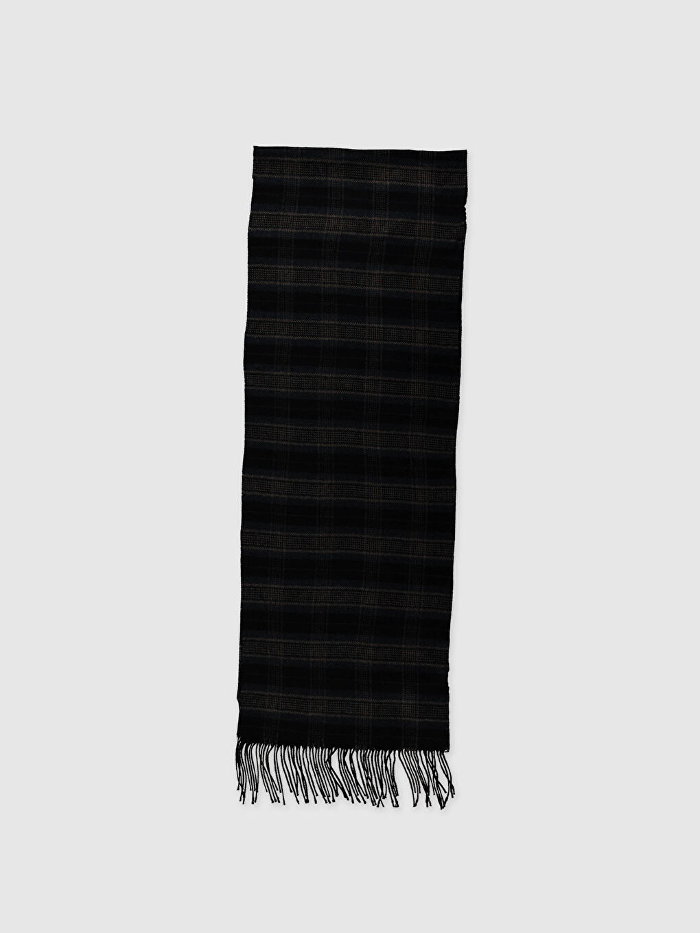 Antibacterial Acrylic Fringed Plaid Scarf -0W8856Z8-LKQ