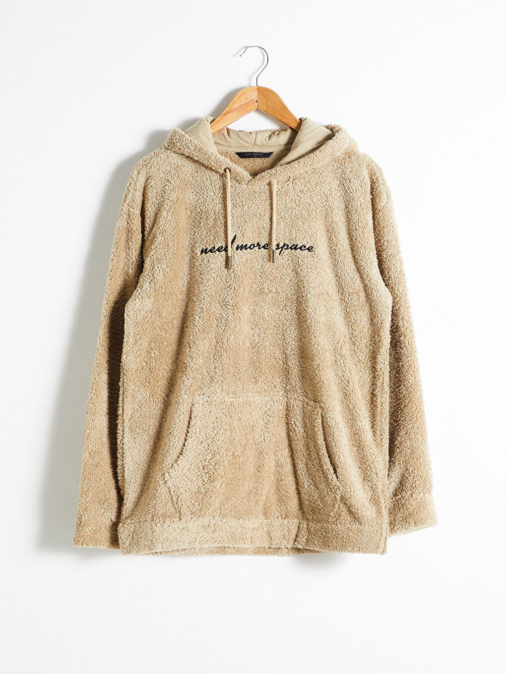 هودي سميك من القطيفة بغطاء رأس-4