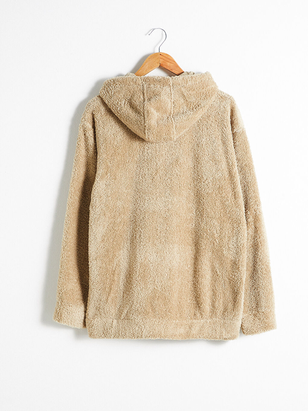 هودي سميك من القطيفة بغطاء رأس-5