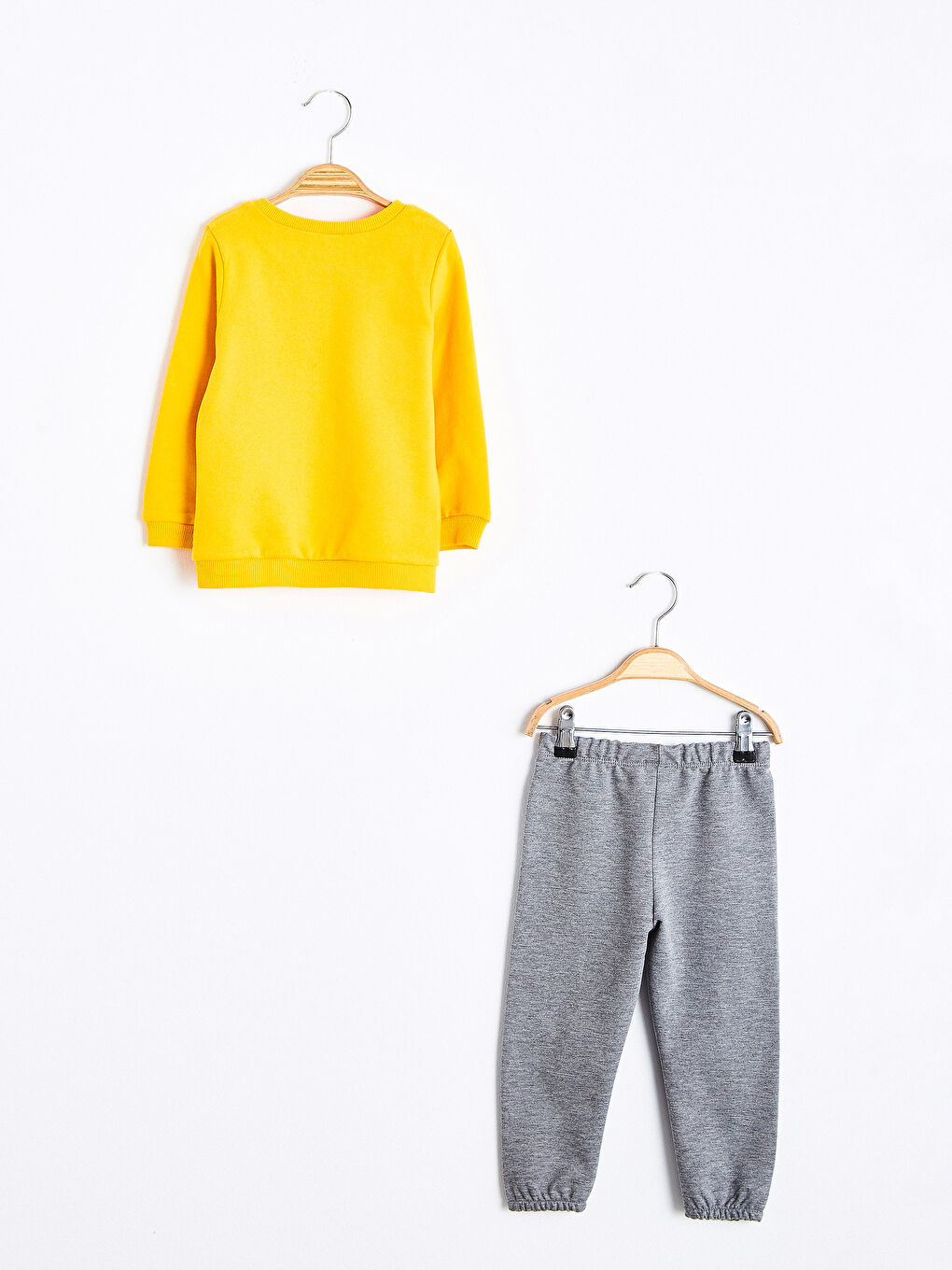 Sarı Kız Bebek Sweatshirt ve Pantolon-1
