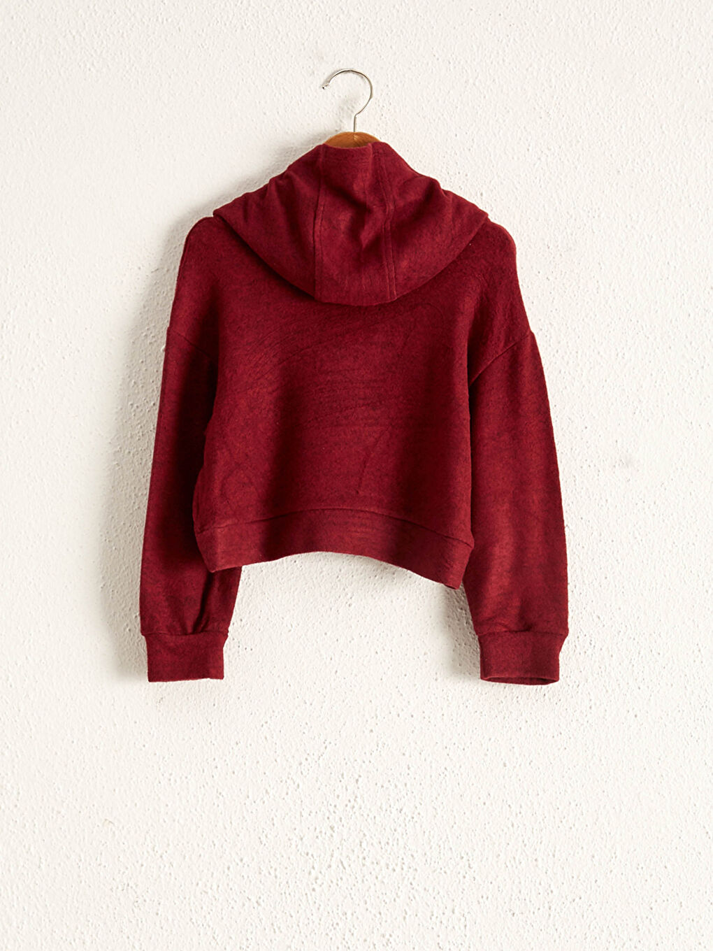 Капюшонды негізгі ұзын жеңді қыздарға арналған свитшот-1