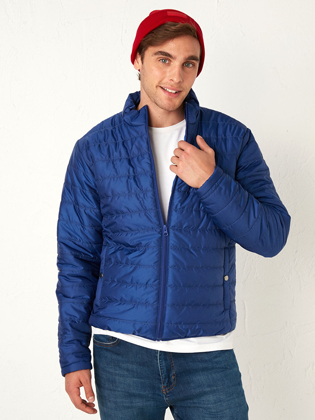 LC Waikiki Relaxed Fit Funnel Neck Men's Puffer Coat -0W9337Z8-JQ6