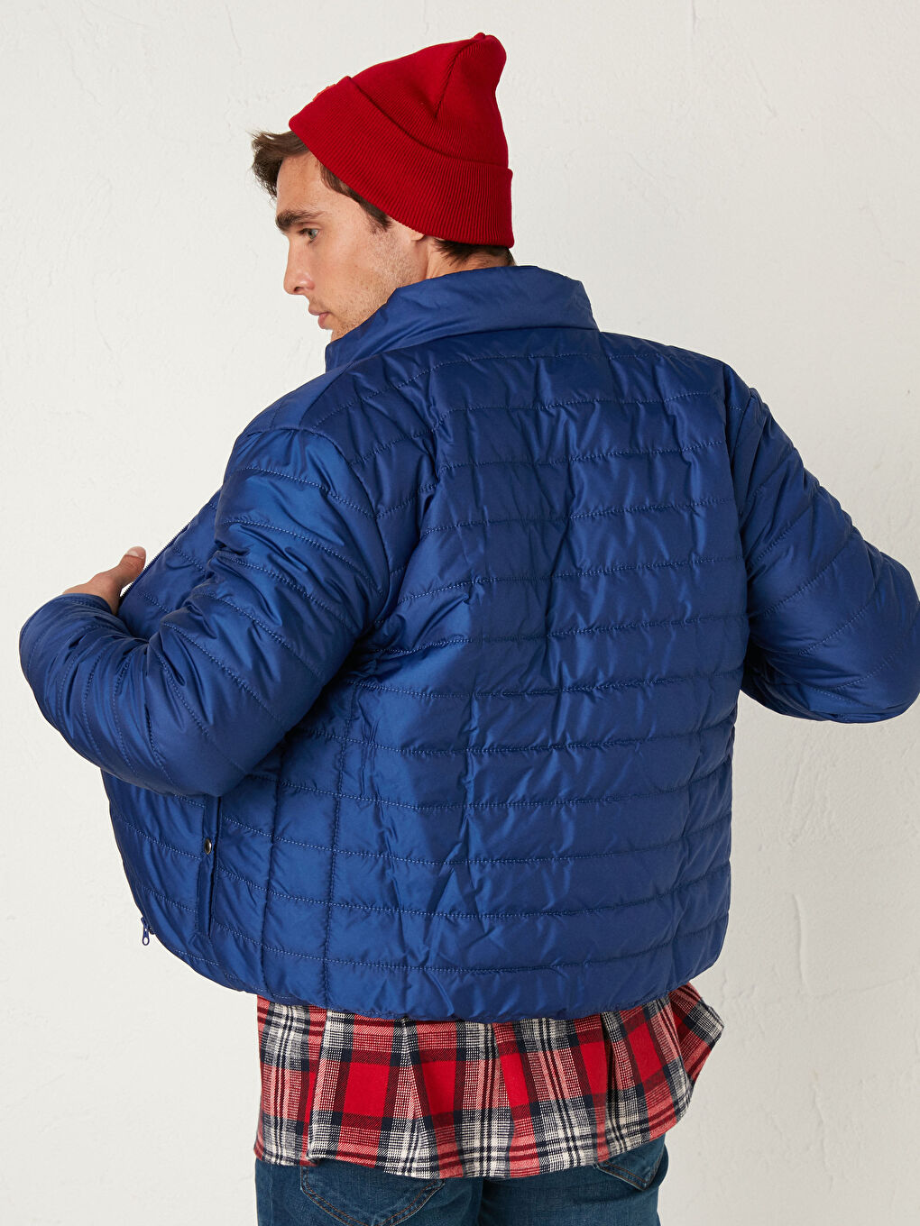 LC Waikiki Relaxed Fit Funnel Neck Men's Puffer Coat -0W9337Z8-JQ6