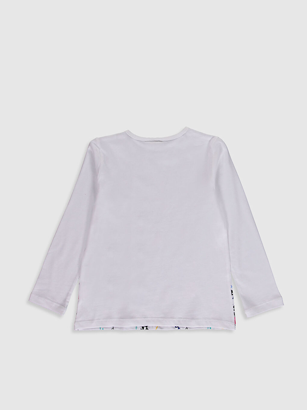 Футболка з принтом для дівчаток з бавовни-1