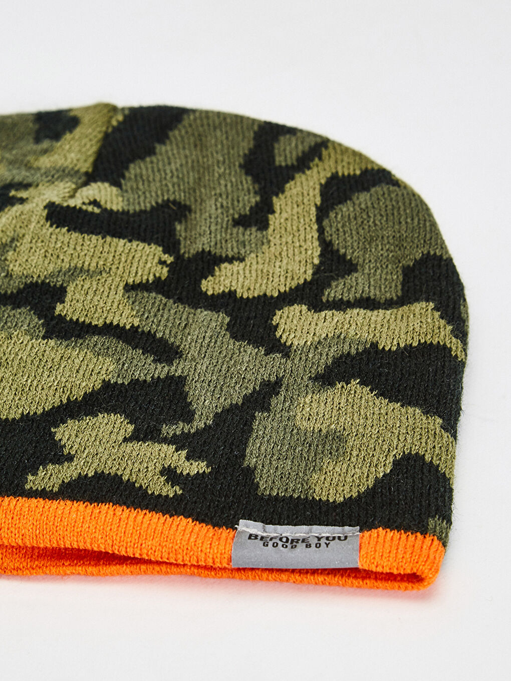 Boy’s Camo Printed Tricot Beret-1