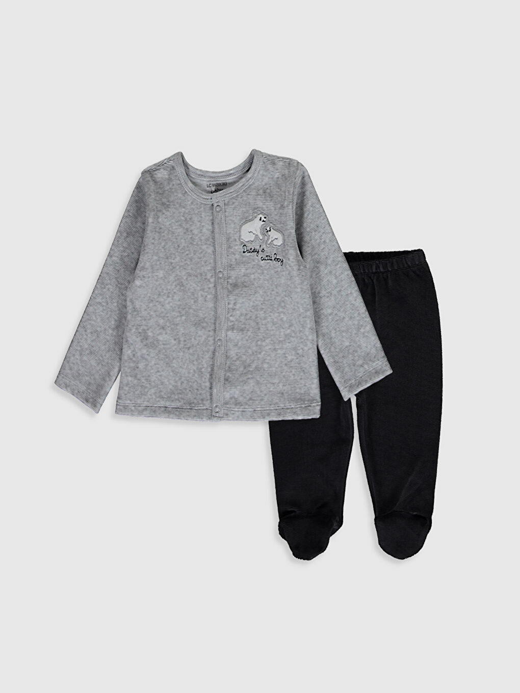 Beyaz Erkek Bebek Takım 2'li