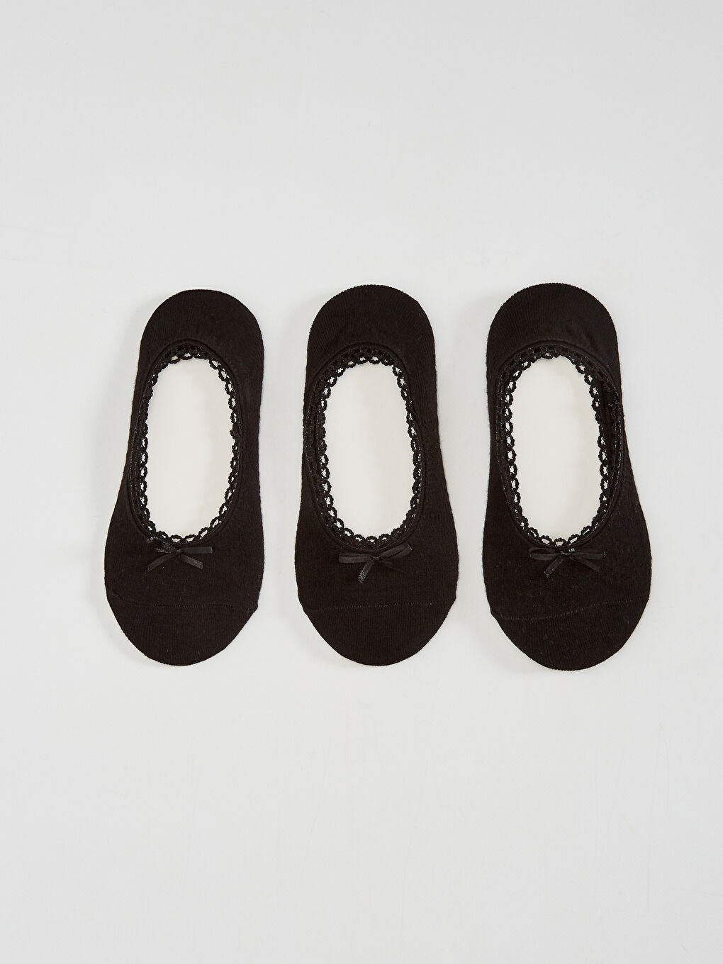 Siyah Kadın Babet Çorap 3'lü-1