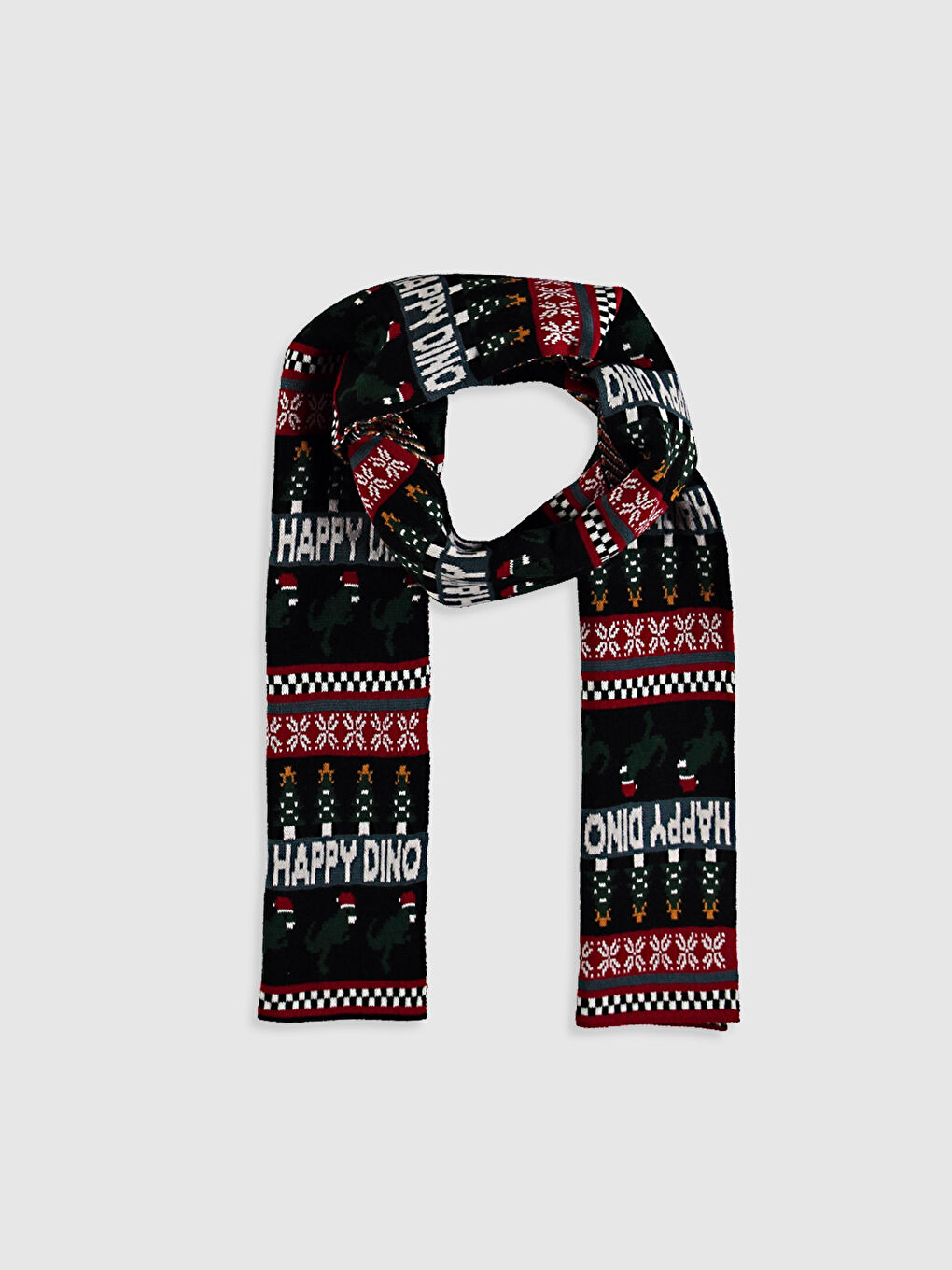 Шарф из трикотажа с принтом-1