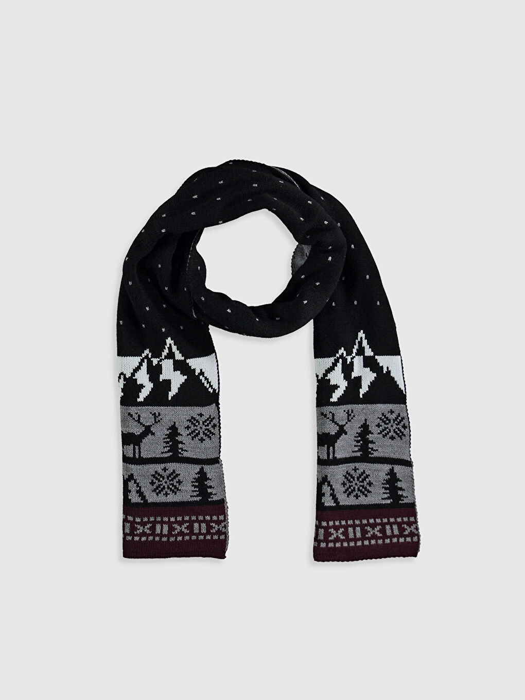 Šal od trikotaže sa šarama-3