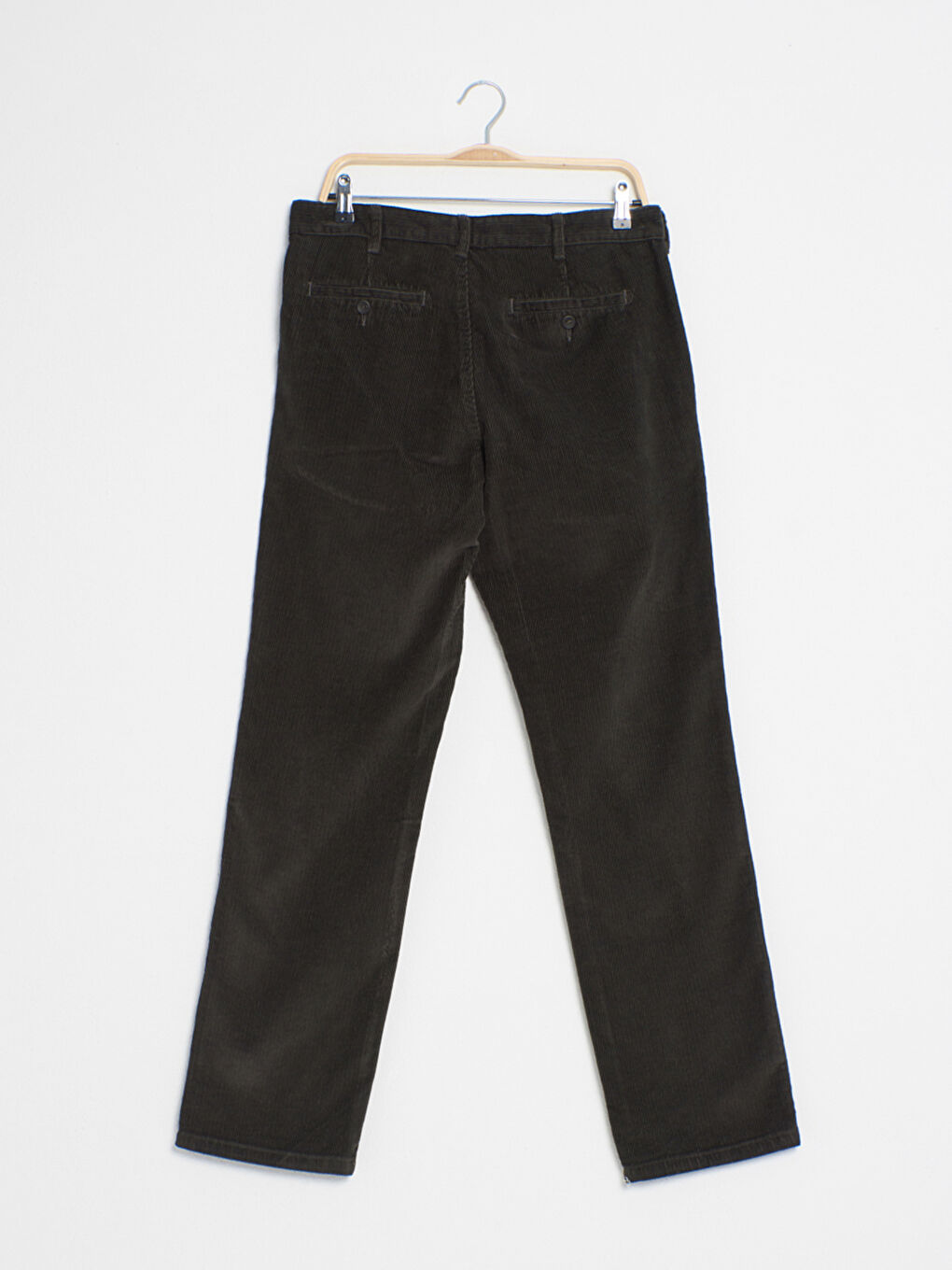 Chino панталон от кадифе с широка кройка-1