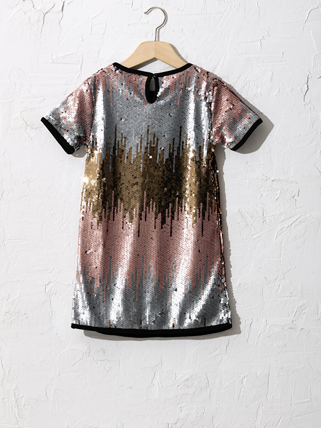 Girl's Double-Sided Sequin Dress-1