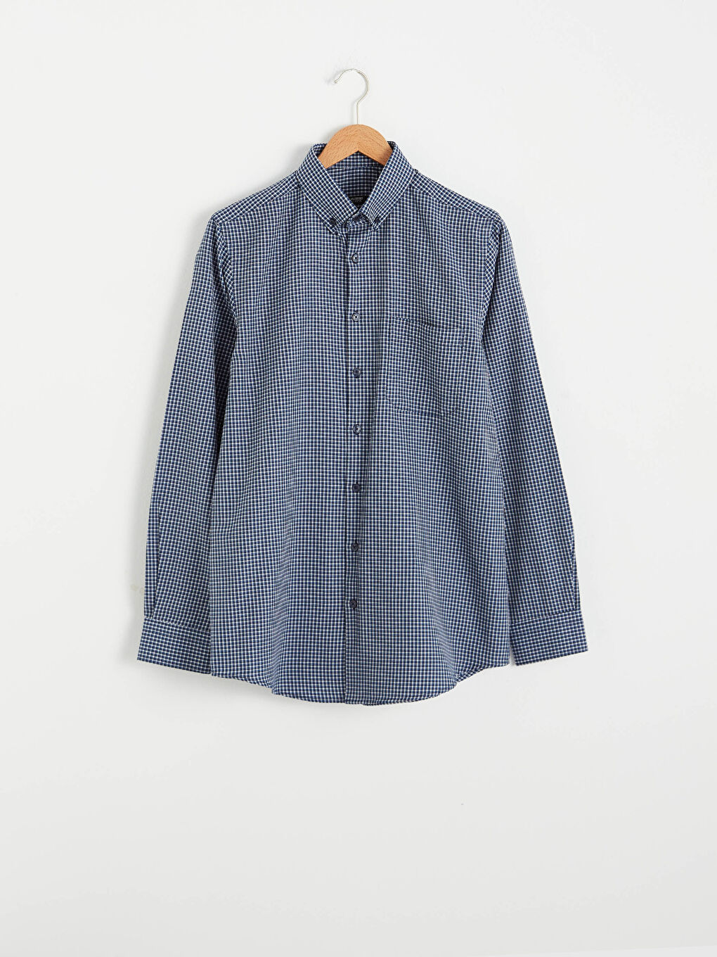 Chemise Gabardine Manches Longues Coupe Régulière-5