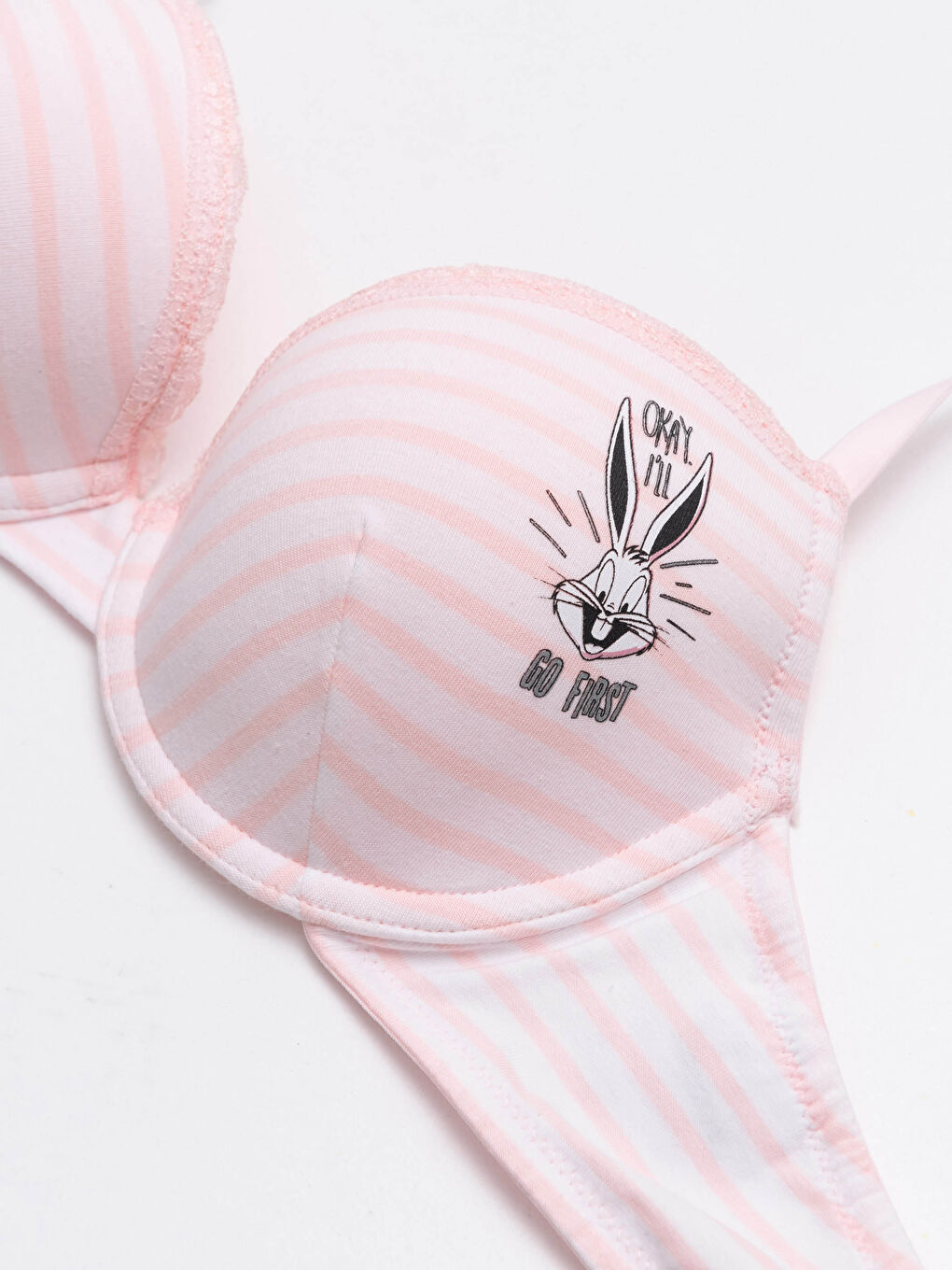 Underwire Bugs Bunny Printed T-Shirt Bra-1