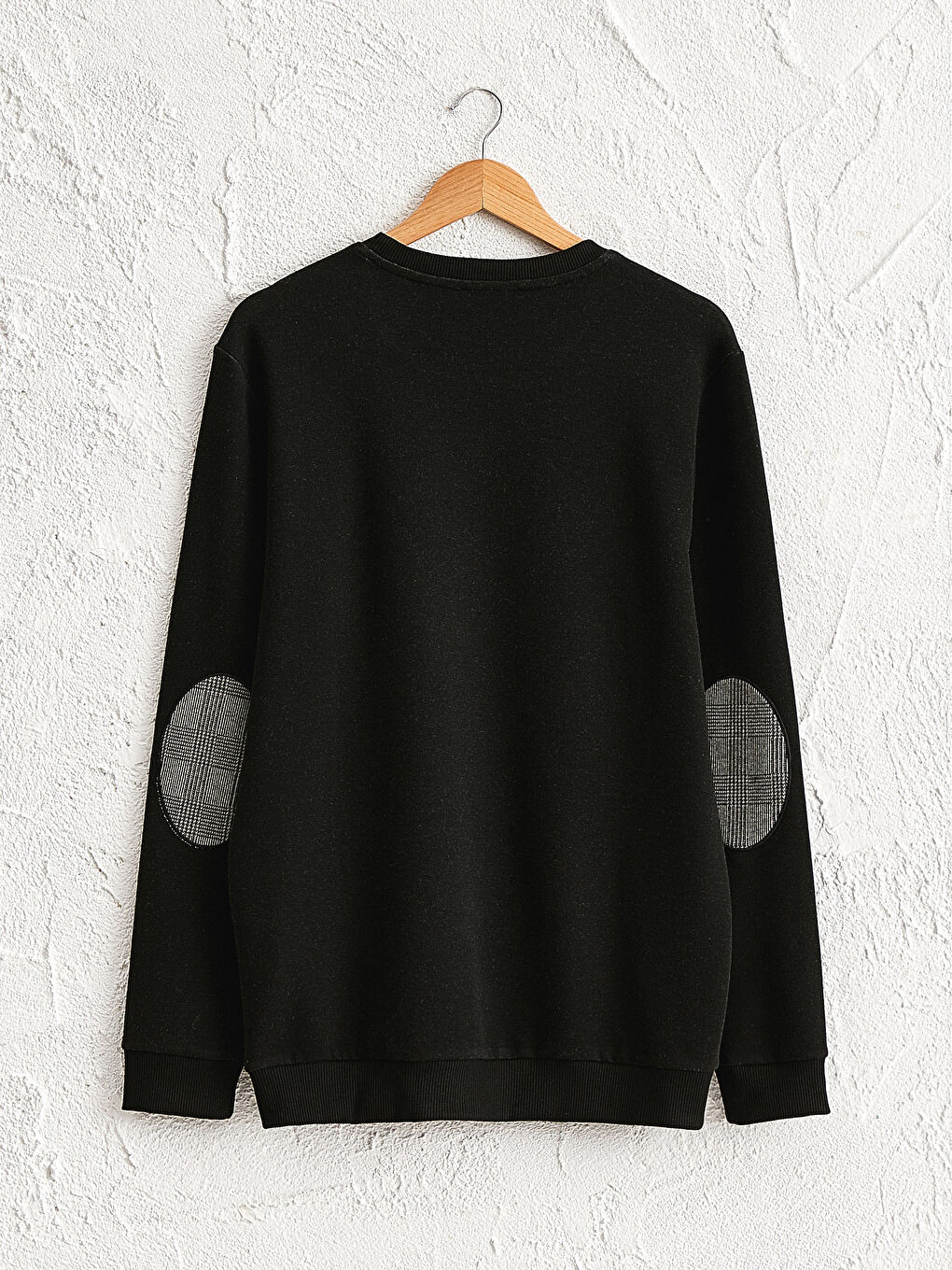 Crew Neck Patterned Sweatshirt-3