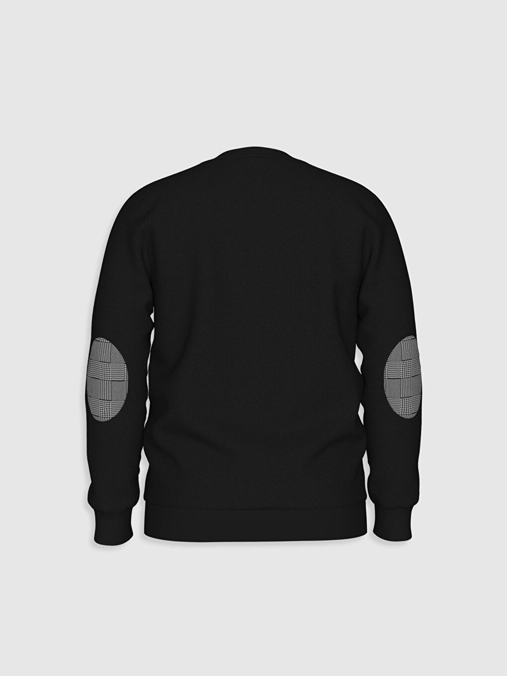 Crew Neck Patterned Sweatshirt-2