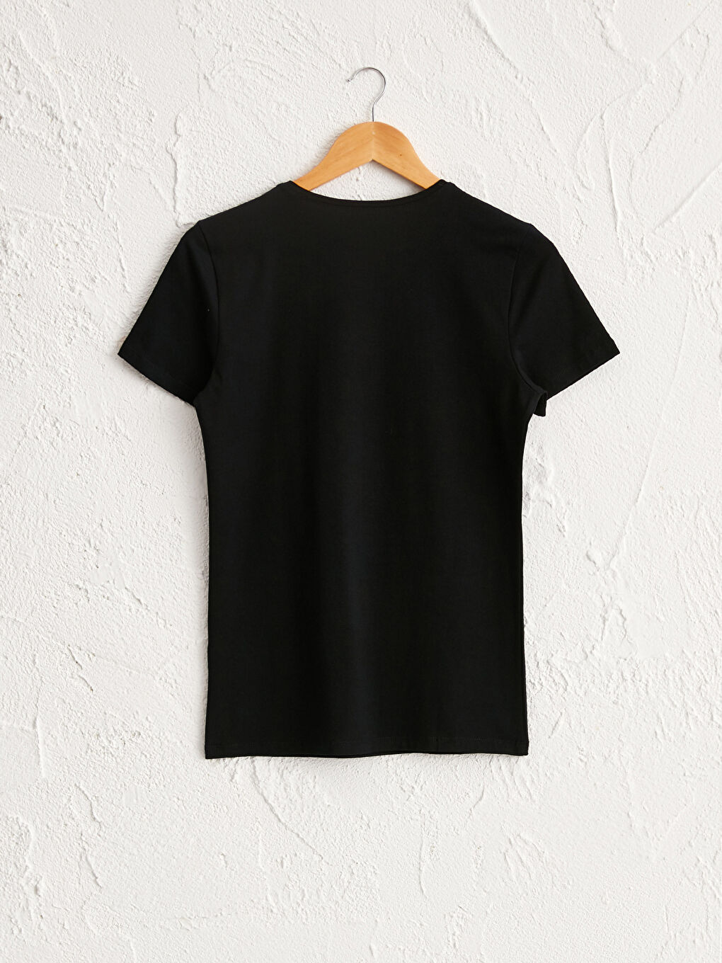 Круглый вырез Короткий рукав Гладкая Женская Однотонная Хлопковая Майка-2