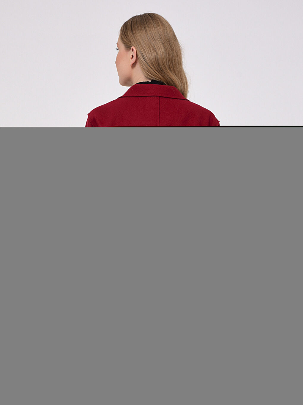 Shawl Collar Long Sleeved Women's Belted Cachet Coat-3