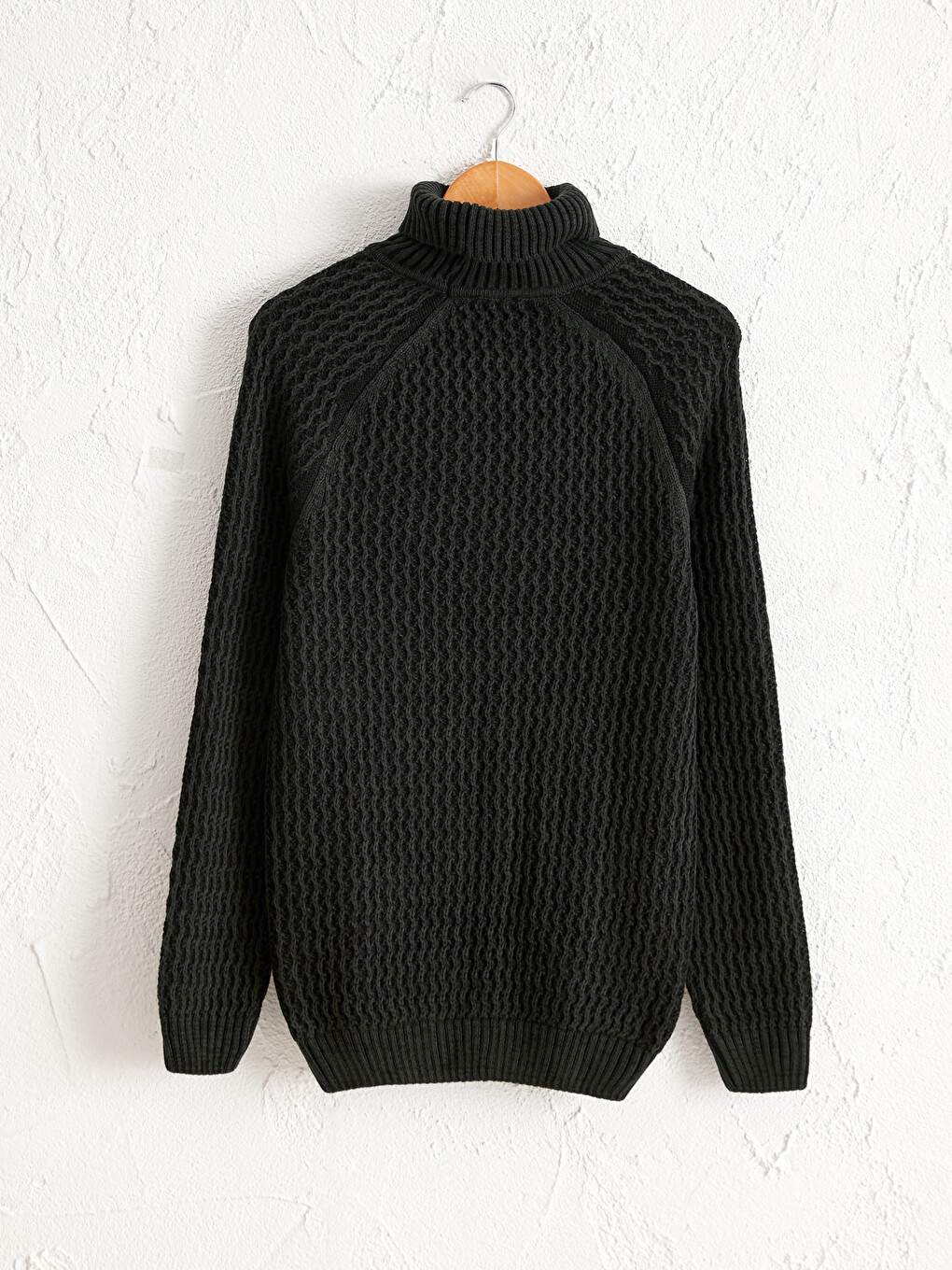 Standard Fit Turtleneck Thick Knitwear Sweater-1