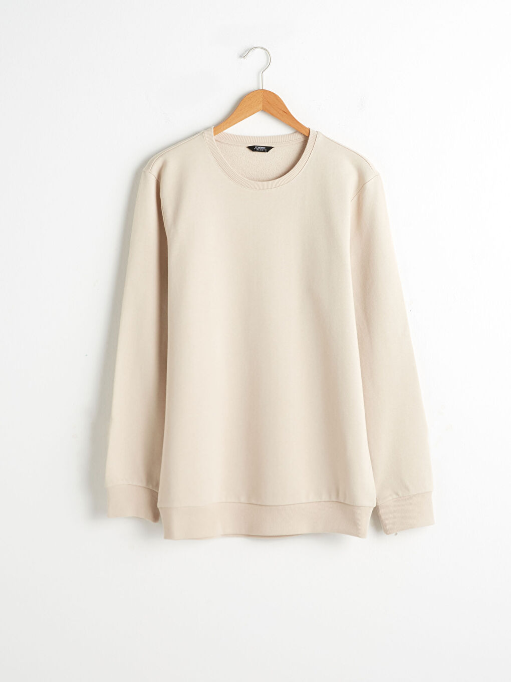 Sweat-shirt Basique Col Rond Coupe Confortable-4