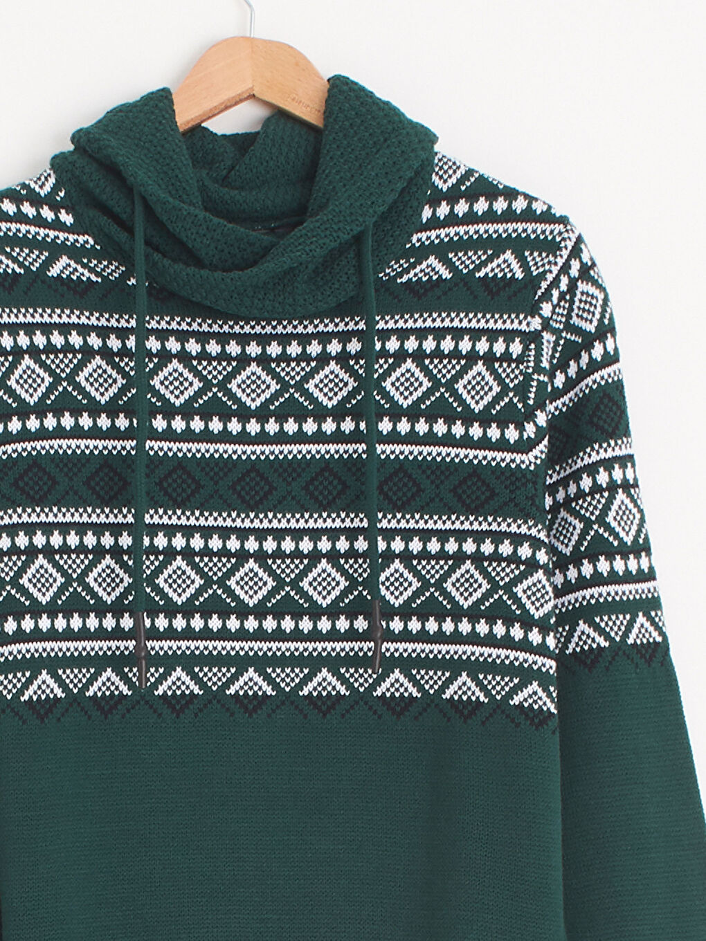 Funnel Collar Heavy Tricot Jumper-2